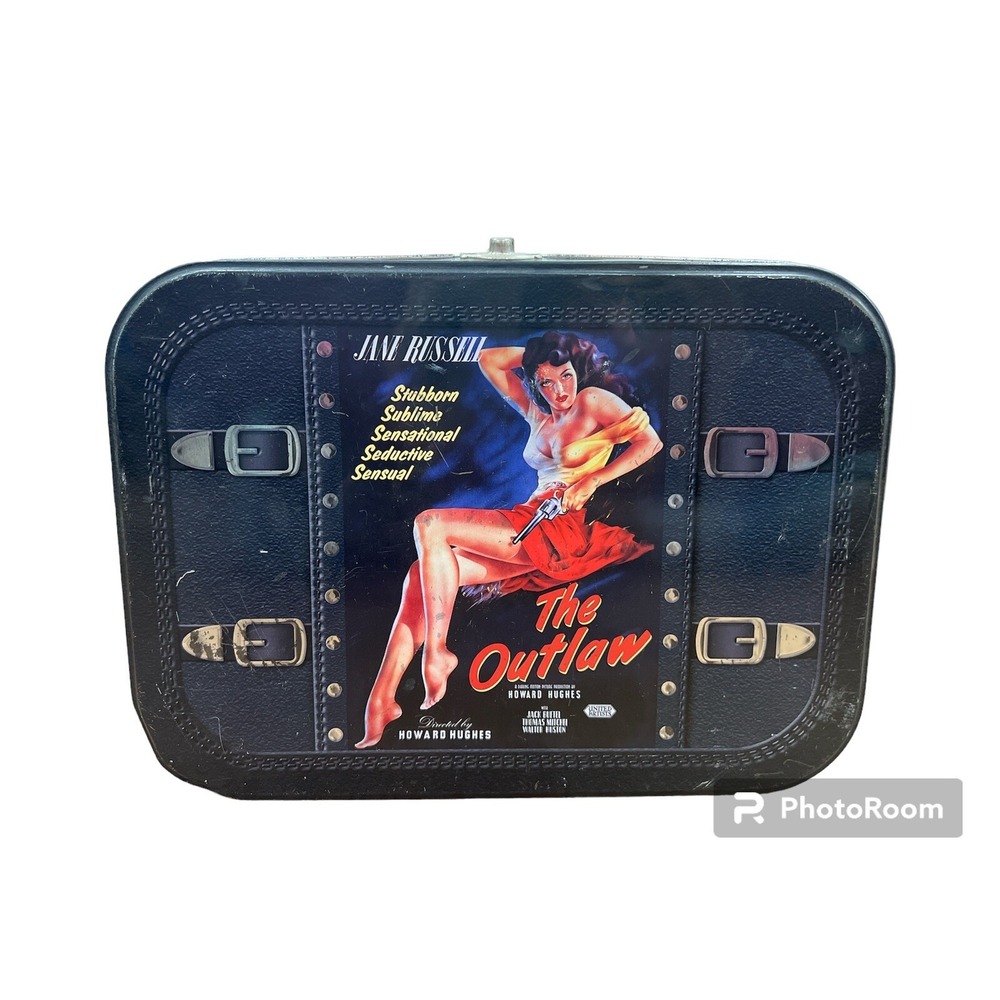 Jane Russell The Outlaw Movie Tin Box Lunch Box Vintage Retro Style